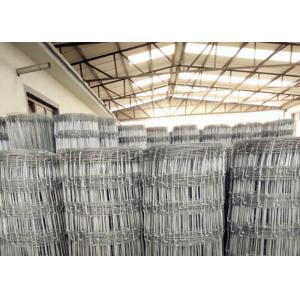 China Fixed Hinge Grassland Wire Fence , 2.5mm Galvanized Mesh Wire Fencing supplier