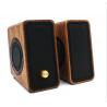 Real Bamboo Wired Wooden Speaker , Super Bass Multimedia HiFi Desk Stereo