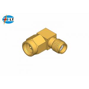 50Ohm Brass Right Angle RF SMA Male to SMA Female Adapter