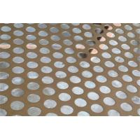 China Decoration Use Anti Rust Round Hole Galvanized Perforated Steel Panel on sale