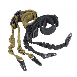 Camo Elastic Double Point Gun Sling Strap for Military Paintball Airsoft Hunting