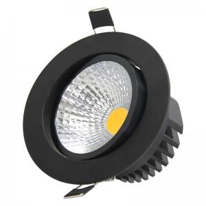 15w 3w LED Ceiling Spotlights Black COB Recessed Ceiling Light