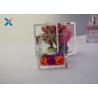Cube Acrylic Packaging Box Color Customized For Candy / Flower Storage