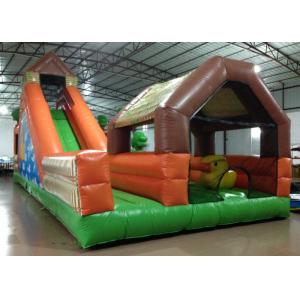 China Large Children / Adult Inflatable Fun City 12 X 5 X 5.25m Fire Resistance Customized supplier