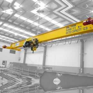 China 10t Railway / Workshop Overhead Crane Remote Control With European Electric Hoist supplier