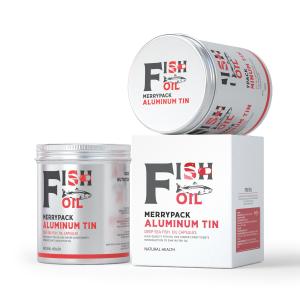 Tight Seal Fish Oil 500ml Aluminum Food Cans 80*100mm