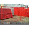 6ft high Portable Temporary Construction Fencing with RED color highly visible