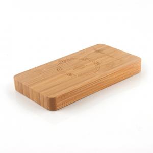 Wired / Wireless Bamboo Qi Power Bank 6000mAh with Metal Recognition Protection