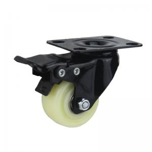 China Installation Height 103mm/128mm/155mm Shock Absorbing Caster Wheel Spring Loaded Gate supplier