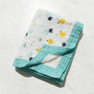 China Unisex Personalized Swaddle Blanket Large 43 * 47 Inches For Boys / Girls supplier