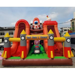 China 5mLX5mWX6mH Inflatable Jumping Bouncing Castles Rocket Slide For Children Party supplier