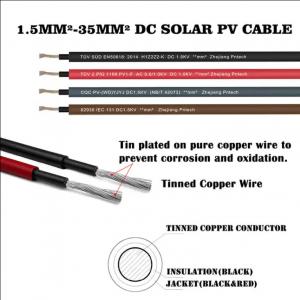 China Roll Packaging Solar Direct Current Cable With Copper Conductor supplier