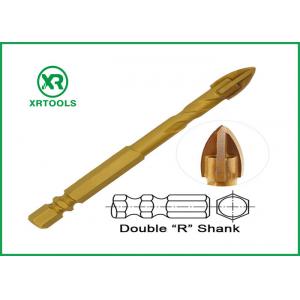 China Double R Hex Shank Drill Bits , 3 Flat 16mm Masonry Drill Bit With Flute supplier