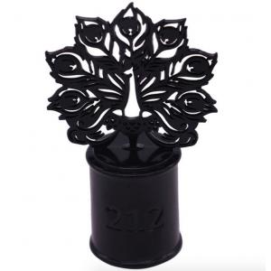 Durable 72mm Height Perfume Bottle Caps Black Color Plating