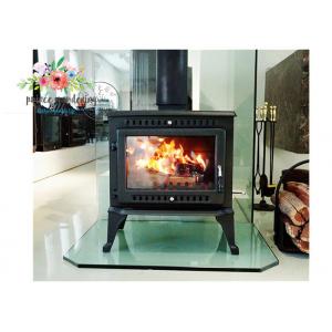 China Free Standing Polished Cast Iron Fireplace supplier