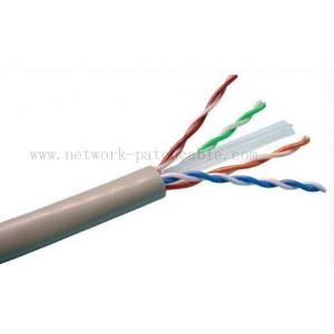 China 10 Gigabit Ethernet Plenum Rated Cat 6 Cable 23Awg 4Pair 305 M/Roll Grey supplier