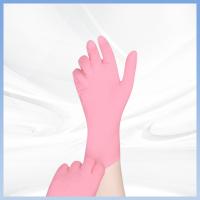 China Hygienic Polyvinyl Chloride Pink Disposable Gloves Food Safe CE FDA on sale