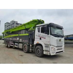 37 Meter FAW Used Concrete Pump Truck Boom 2018Year White Green