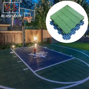 UV Resistant Floor Outdoor Sports Tiles Easy To Install 32% Shock Absorbing