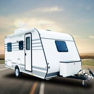 China 2-6 People RV Travel Trailer 4700mm Leisure Camper Trailer With Heating System supplier