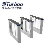 China ISO 9001 RFID Security Gate Turnstile Card Reader / Glass Security Barriers on sale