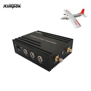 China 300-900Mhz UAV Transmetteur vidéo sans fil 5W COFDM Longue portée Drone Data Link avec moule privé et vitesse maximale 450km/h supplier