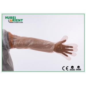 Рукави руки ЛДПЭ устранимые пластиковые для зарезать/пищевой промышленности, эко- дружелюбного
