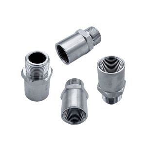 China Custom Male Thread CNC Adapter 304SUS High Precision Turning Machining Parts wholesale
