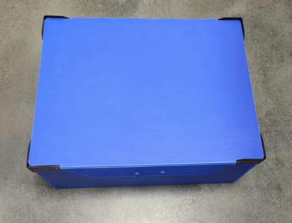 Blue Plastic Reusable Boxes Anti Static PP Crates Plastic Turnover Box