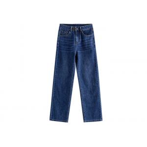Wide Leg Dark Wash Womens Denim Jeans , XS - XXL High Waist Flare Jeans