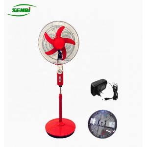 Indoor / Outdoor Ac Dc Electric Stand Fan , Battery Operated Pedestal Fan