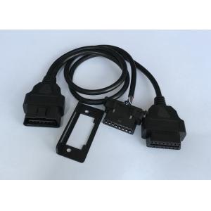 China OBD2 OBDII Male to Hyundai and Kia OBD2 Female and OBD2 Female Y Cable with Baffle supplier