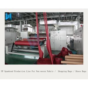 PLC Control PP Spunbond Production Line For Non woven Fabric Shopping Bags