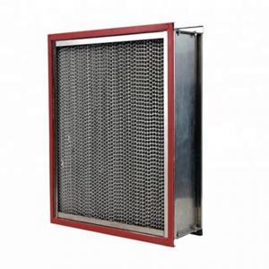 China Clean Room High Temperature Air Filter Ventilate System Use With Aluminum Pleated supplier