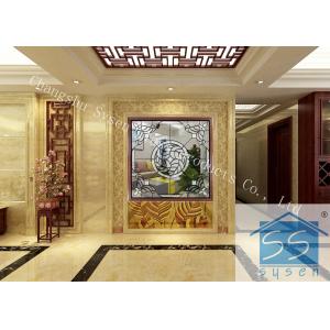 China Double Tempered Decorative Window Glass Panels , Black Patina Home Window Glass supplier