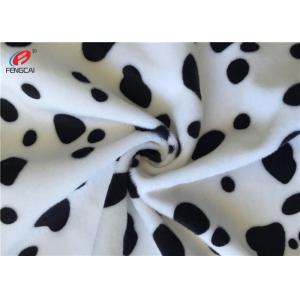 100% Polyester Minky Plush Fabric , 75D Yarn Count Printed Fabric For Home Textile