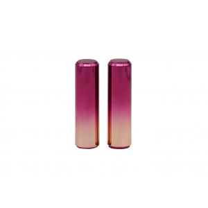 Gradient Rose Red Plastic Snap On 3.5g Refillable Lip Balm Tube