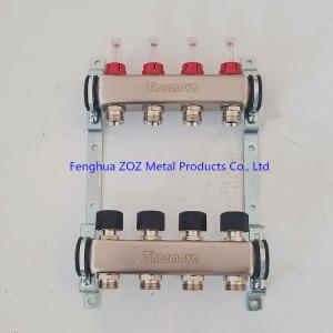 China Stainless Steel Heating Manifold With Pex Adapters ,Manifold Set for Floor Heating System supplier