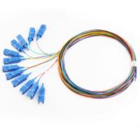 China 12 Cores 1M Optical Fiber Pigtail SC/UPC For Telecommunication on sale