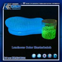 China Luminous Color Masterbatch Glow In The Dark Plastic Resin For Shoemaking on sale