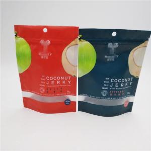 Transparent Window Plastic Pouches Packaging For Coconut Sugar Sachet