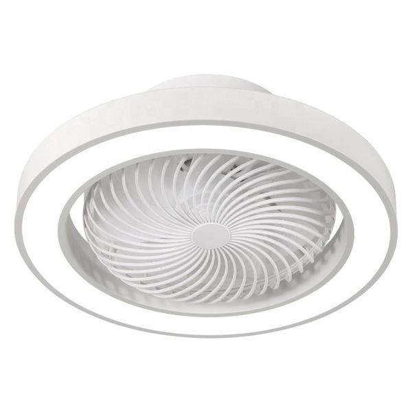 Wholesale    XD1 48cm Small Modern Bladeless Ceiling Fan with Led Light Remote Control Flush Mount Living Room Bedroom Children Invisible