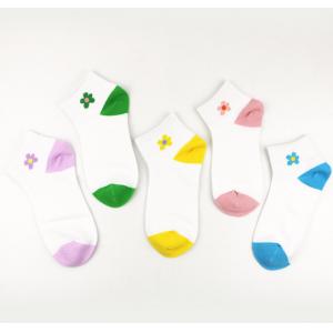 Breathable Colorful Ankle Socks Cotton Knitting Sock Flower Girl Socks or tights