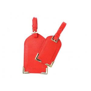 China Genuine Nappa Leather Luggage Tags Business Card Holder Custom Logo Acceptable wholesale