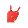 China Genuine Nappa Leather Luggage Tags Business Card Holder Custom Logo Acceptable wholesale