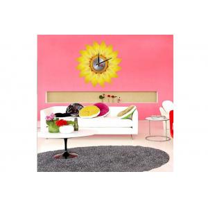 China Sunflower Vinyl Wall Decoration Designer Wall Sticker Clocks 10A002 supplier