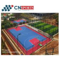 China Tensile Elongation 156 Silicon Outdoor Basketball Flooring Waterproof Soundproof on sale