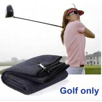China Custom Embroidery Logo Waffle Golf Towel Microfiber Material on sale