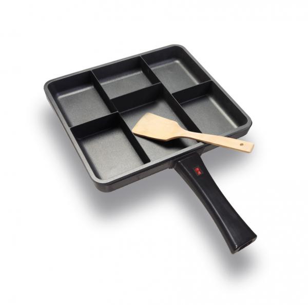 6 In 1 Multi Section Frying Pan 38x32cm Plate Size