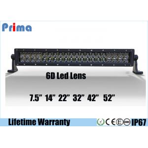 Super Bright 6D Straight Led Car Light Bar Double Row 7.5" 14" 22" 32" 42" 52" Off Road Lights